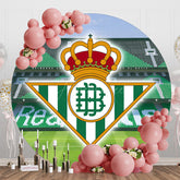 Aperturee - Aperturee Real Betis Football Stadium Sports Round Backdrop